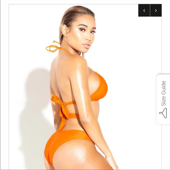 Matte Collection Orange Bikini - Picture 2 of 4